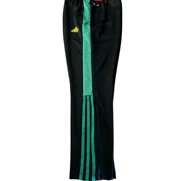 Adidas X Legos Black Joggers with Green LEGO Graphic Size Large - Picture 7 of 15